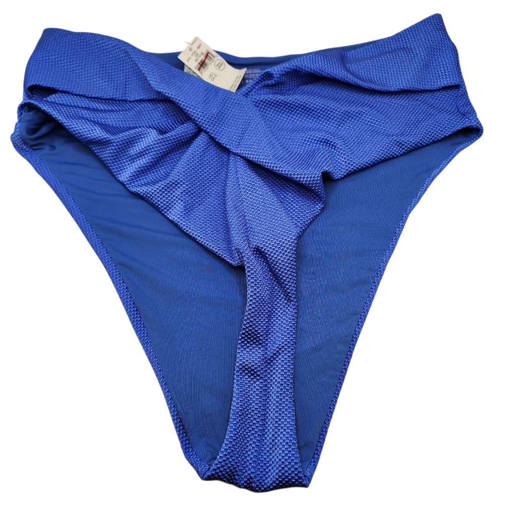 Aerie Blue High Cut Cheeky Bottom Nwt